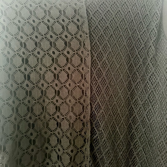 🇨🇦 Minkas Quirky Lagenlook Patchwork Lace Mesh Tunic - Picture 7 of 8